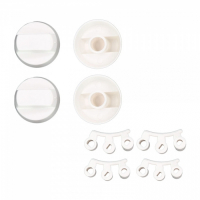 Ручка переключения плиты универсальная, белая, комплект 4шт, WL1032