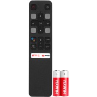Пульт Huayu для TCL RC802V FNR1 (голосовое управление) (HTC120 в коробке с батарейками)